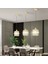 Lüx Kristal Modern Tekli Gold Avize 2