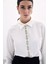 Şerit Aksesuarlı Gömlek - Ekru 4