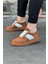 WG011 Beyaz Taba Erkek Casual Ayakkabı 1