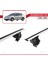 Volkswagen Golf 5 (1k) 2004-2008 Arası ile Uyumlu Ace-4 Ara Atkı Tavan Barı Gri 2 Adet 5