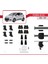 Hyundai I10 Iı (Ia) Pre-Facelift 2013-2017 Arası ile Uyumlu Ace-4 Ara Atkı Tavan Barı Gri 2 Adet 5