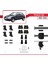 Peugeot 106 1992-2004 Arası ile Uyumlu Ace-4 Ara Atkı Tavan Barı Gri 2 Adet 5