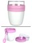 Mixmego Müsli Kabı 650 ml Yoğurt Yulaf Saklama Kabı Beslenme Kabı / Pembe 1