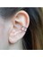 Deliksiz Çelik Piercing Kulak, Dudak ve Burun Için 316 L Çelik Düz Geçirmeli Deliksiz Unisex 2