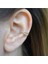 Zirkon Taşlı Minimal Earcuff Deliksiz Kıkırdak Küpesi Çapraz Taşlı Earcuff 2