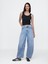 Kadın Mavi High Rise Ultrasoft Horseshoe Jean Pantolon 1