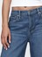 Kadın Mavi Mid Rise Ultrasoft Baggy Jean Pantolon 2