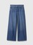 Kadın Mavi Mid Rise Ultrasoft Baggy Jean Pantolon 3