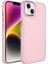 Apple iPhone 14 Plus Uyumlu Metal Çerçeve ve Buton Tasarımlı Silikon Luna Kapak-Pembe 1