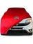 Fiat Doblo 2 Facelift (2015 - ) Kırmızı Kumaş Araba Branda Logolu Kumaş Araba Brandası Penye Oto Branda 1