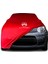 Citroen C1 (2005 - 2014) Kırmızı Kumaş Araba Branda Logolu Kumaş Araba Brandası Penye Oto Branda 1