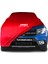 Dacia Sandero 2 (2016 - 2020) Kırmızı Kumaş Araba Branda Logolu Kumaş Araba Brandası Penye Oto Branda 1