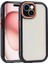 Apple iPhone 15 Kılıf Kamera Korumalı Renkli Kenar ve Çerçeve Tasarımlı Vitamin Kapak-Siyah 1