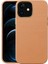 Apple iPhone 12 Kılıf Natura Kapak-Kahverengi 1