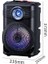 Zore GD-904 Dijital LED Göstergeli Fm Radyolu Mikrofonlu Rgb Tws 8 Inç Stereo Bass Kablosuz Karaoke 4
