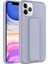 Apple iPhone 11 Pro Kılıf Qstand Kapak-Gri 1