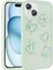 Apple iPhone 13 Kılıf Kabartma Figürlü Parlak Toys Silikon Kapak-Açık Yeşil 1
