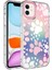 Apple iPhone 12 Uyumlu Kamera Korumalı Renkli Desenli Sert Silikon Korn Kapak-No7 1