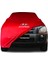 Hyundai Tucson (2004 - 2010) Kırmızı Kumaş Araba Branda Logolu Kumaş Araba Brandası Penye Oto Branda 1