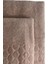 Banyo Duş Havlu Seti %100 Pamuk 90X150 cm ve 50X90 cm Vücut ve Baş Kafa Havlusu 2 Parça Desenli 3