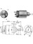 12V Marş Otomatiği Bosch Tipi Ince Gövde M6 Sağ (24 Mm) (Uzun Piston) 3