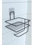 ® Kendiliğinden Yapışkanlı Tuvalet Kağıdı Tutacağı ve Yedek Raf - Siyah Modern Metal Tasarım 1