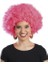 Pembe Renk Kıvırcık Afro Bonus Parti Peruğu 1