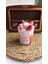 Çilek Soya Wax Mum Simli, Kremalı 3