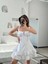 Fırfırlı Askılı Mini Elbise 4