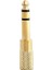 6.3 mm Stereo Erkek/3.5 mm Stereo Dişi Metal Gold Jack Fiş Çevirici 2