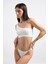 Kadın Beyaz Pamuklu Tek Omuz Crop Top Büstiyer 1