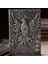 3D Kabartmalı A5 200 Sayfa Deri Defter Gümüş 5