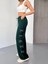Osy Modal Yumuşak Dokulu Kumaş Nakış Işlemeli Rahat Bol Paça Eşofman Pantalon - Haki 2