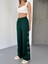 Osy Modal Yumuşak Dokulu Kumaş Nakış Işlemeli Rahat Bol Paça Eşofman Pantalon - Haki 3