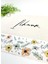 Miniso Happy Mountains Isme Özel Kişiye Özel Mavi Yaprak ve Renkli Çiçek Desenli Baskılı Clutch Kadın Bez Çanta Bez Makyaj Çantası 2