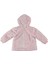 Kız Bebek Kapüşonlu Fermuarlı Pembe Beyaz Leopar Desenli Peluş Mont - Hırka 2