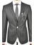 Slim Fit Çizgili Tek Düğme Tek Yırtmaç 2 Li Takım Elbise 2300101 4