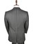 Slim Fit Çizgili Tek Düğme Tek Yırtmaç 2 Li Takım Elbise 2300101 5