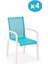 SY-2528 Plastik Fileli Bahçe Koltuk Sandalye 4'lü Set 1