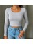 Kadın Kare Yaka Fitilli Kaskorse Örme Body Bluz 1