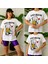 Kadın Oversize Baskılı Bol Geniş Kalıp Salaş Kesim T-Shirt 2