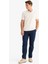 Yazlık Jogger Pantolon Basic Düz Cepli Dar Paça Navy 5