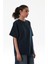 Basic Bisiklet Yaka Oversize Tişört 6