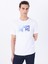 Bisiklet Yaka Baskılı Beyaz Erkek T-Shirt M5SM-TST1292 3