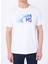 Bisiklet Yaka Baskılı Beyaz Erkek T-Shirt M5SM-TST1292 4