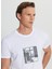 Bisiklet Yaka Baskılı Beyaz Erkek T-Shirt ACE091252072_BYZ 4