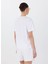 Bisiklet Yaka Baskılı Beyaz Kadın T-Shirt F5SL-TST0437 5