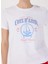 Bisiklet Yaka Baskılı Beyaz Kadın T-Shirt F5SL-TST0466 3