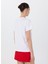 Bisiklet Yaka Baskılı Beyaz Kadın T-Shirt F5SL-TST0466 4
