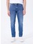 Orta Bel Slim Fit Lacivert Erkek Denim Pantolon Vegas Slım - 1175 3